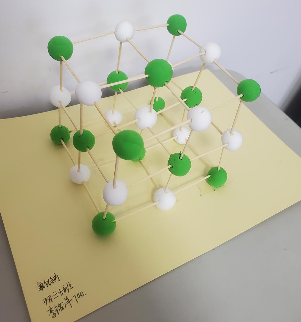 初三化学分子模型制作图片
